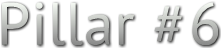 Pillar #6 Pillar #6
